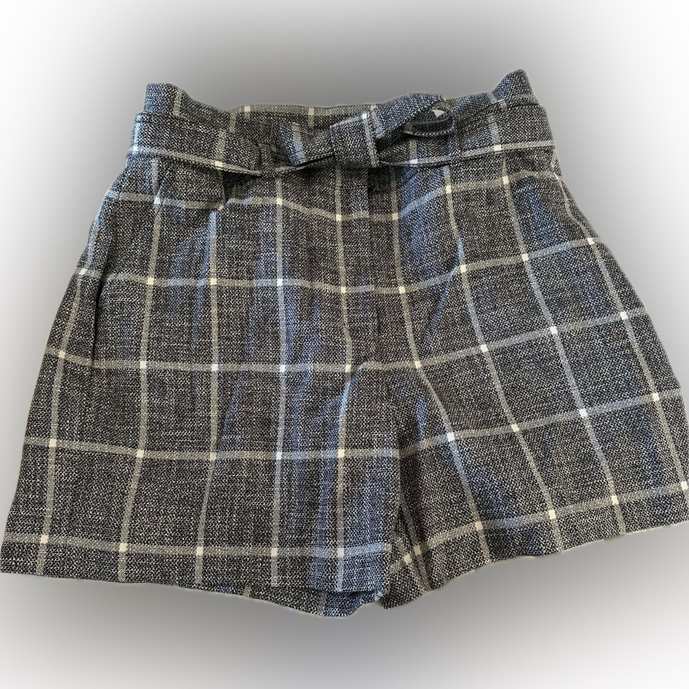 White House Black Market Luxe Plaid Short size 10